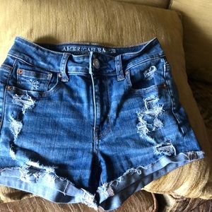 American Eagle Jean shorts, size 0, blue